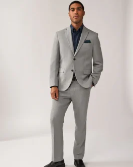grey suit